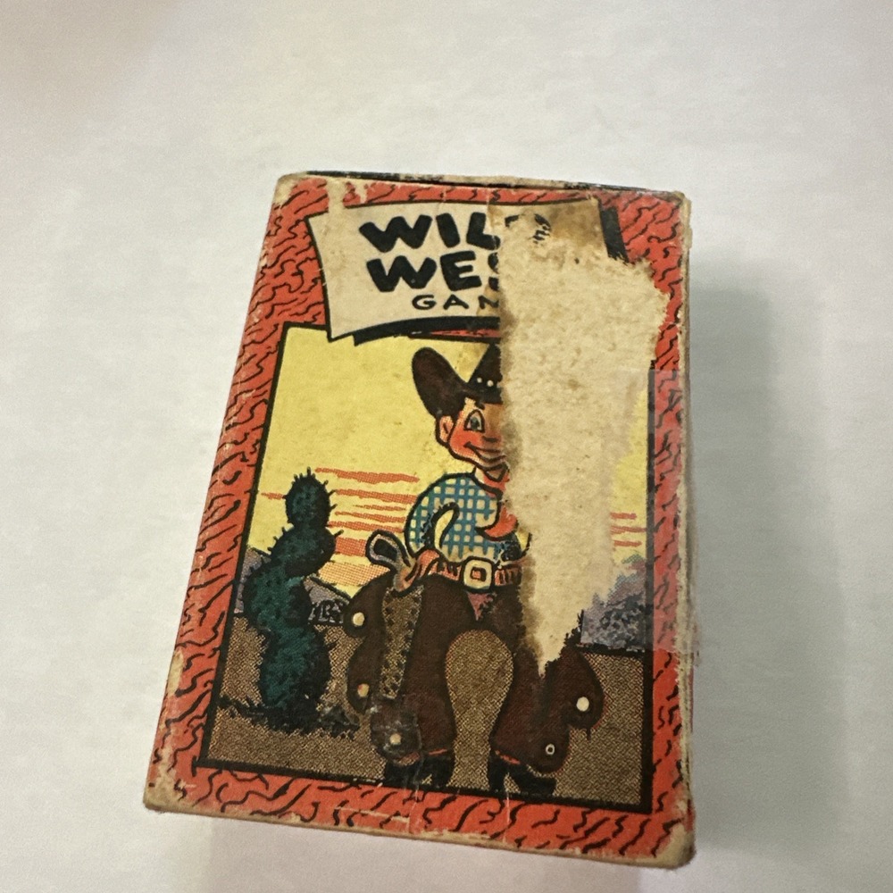 VTG 1951 WILD WEST Mini Card Game Russell Mfg USA Vol. V Leicester Mass 48 Cards